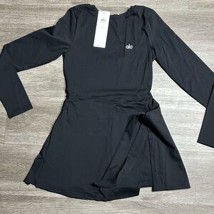 ALO Yoga Black Long Sleeve Dress
